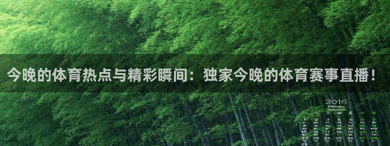今晚的体育热点与精彩瞬间：独家今晚的体育赛事直播！